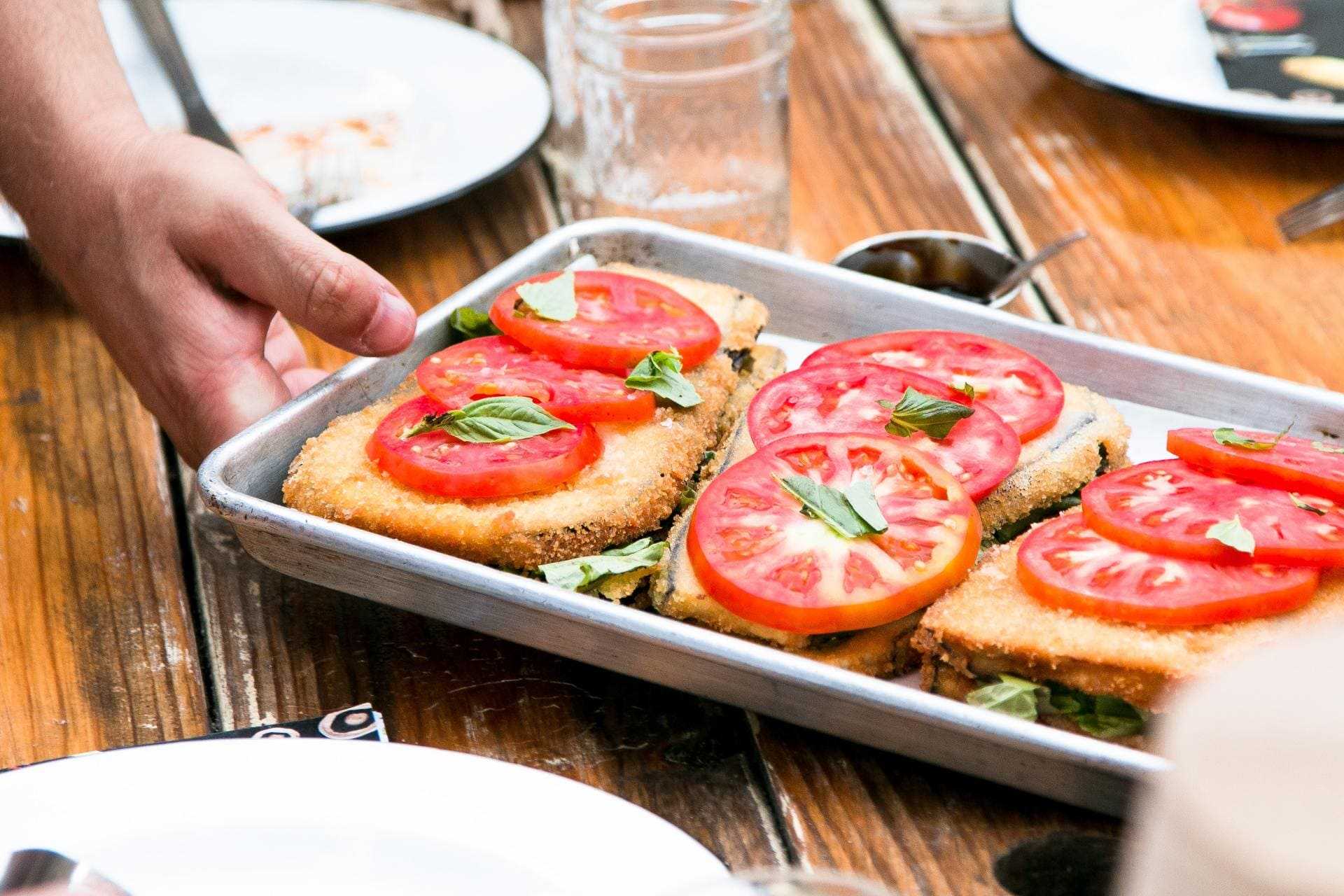 Baked Eggplant Sandwiches